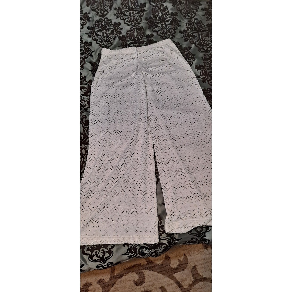 O'Rageous White Swimsuit Cover Up Pants Large